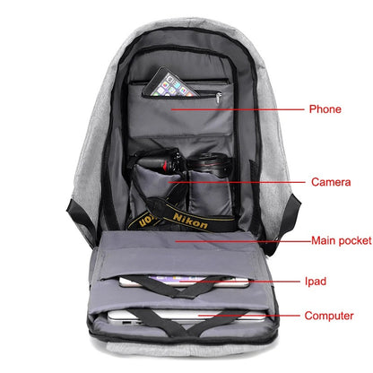 Crossbody Sling Bag with USB Charging Port Chest Backpack, Anti - Theft with password lock