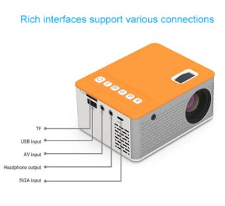 LED Projector Portable Home Cinema Multi-Colors