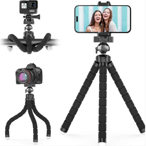 Mini Flexible Tripod Stand for Mobile Phone & Action Camera - 360° Rotation